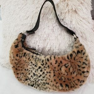 NEW Faux fur cheetah handbag